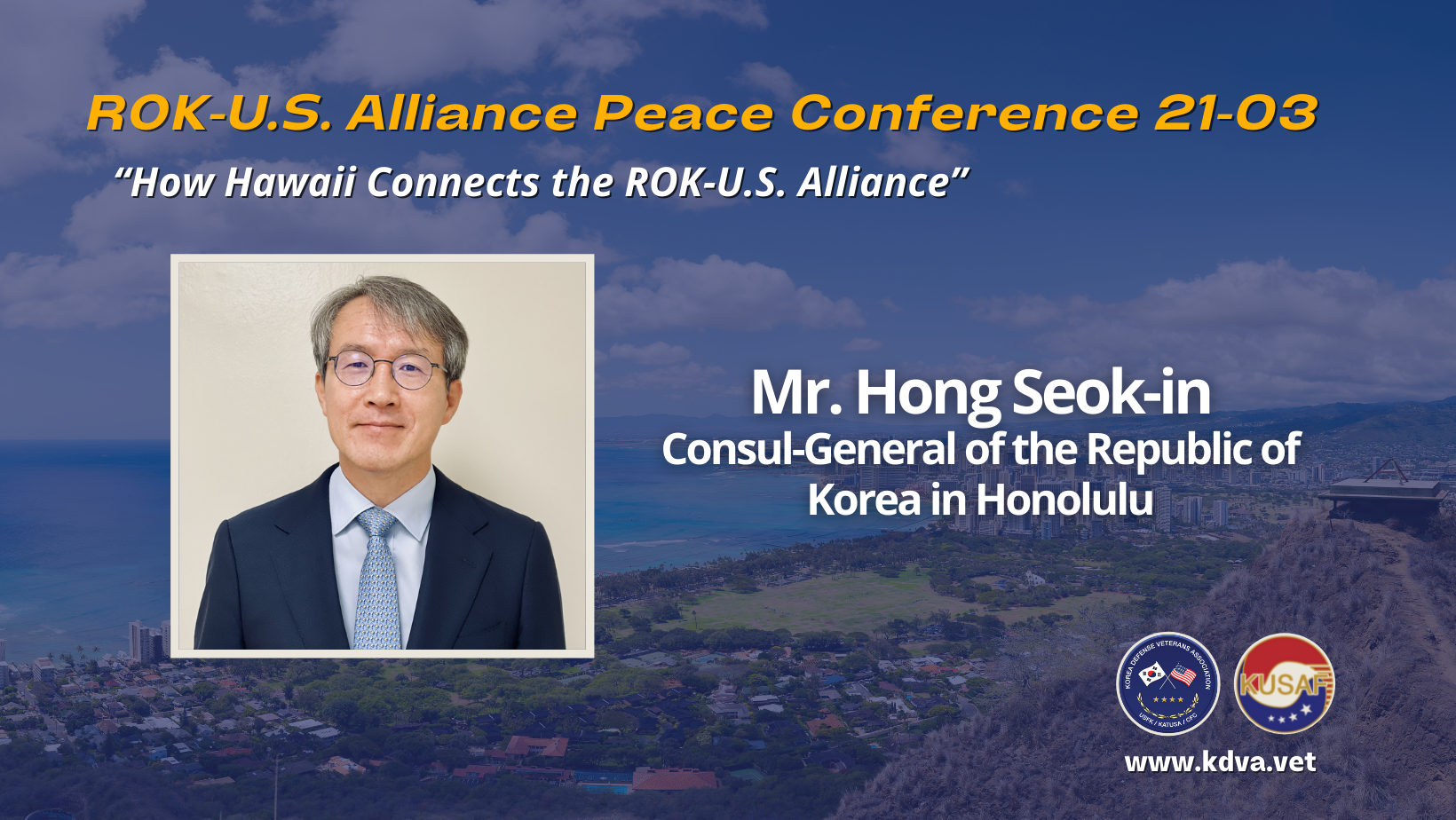 Mr. Hong Seokin ConsulGeneral of the Republic of Korea in Honolulu