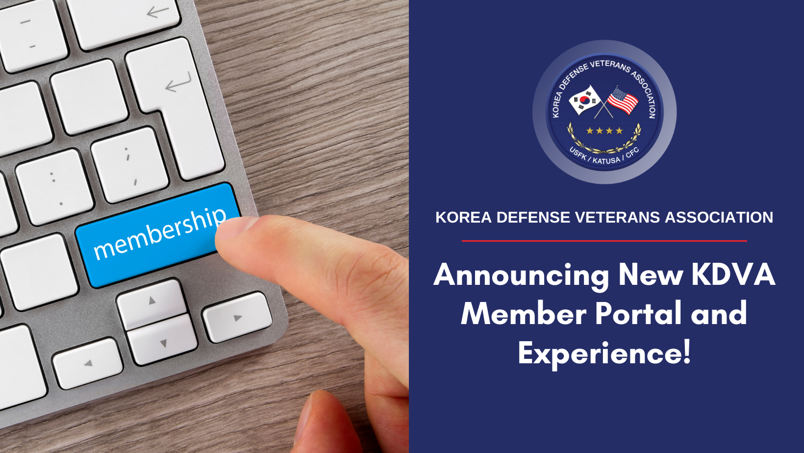 Announcing New KDVA Member Portal and Experience! Korea Defense Veterans Association